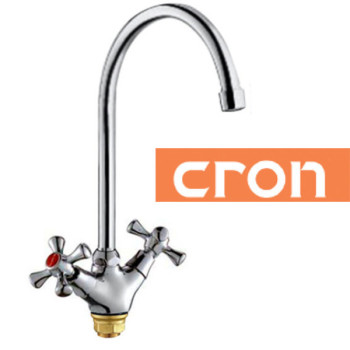 Змішувач для умивальника на гайці Cron SMES (Chr-278)