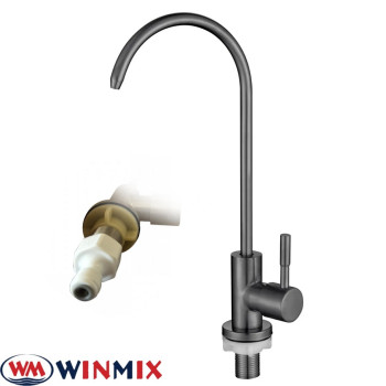 Однокран для питної води чорний WINMIX MONO-07.SUS FILTER GRAPHITE (нержавіюча сталь)