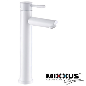 Змішувач для умивальника MIXXUS Sus-001 High White (Chr-001-H), Польща (нержавіюча сталь)