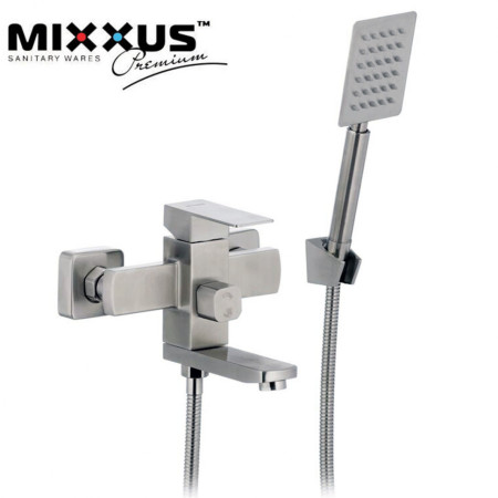 Змішувач для ванни короткий ніс MIXXUS Kub (Chr-009), Польща (нержавіюча сталь)