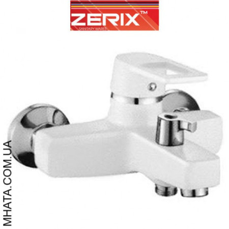 Змішувач для ванни короткий ніс Zerix Z3030-7 (Chr-009) білий
