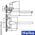 Змішувач для ванни довгий ізлив HAIBA Nikas EURO (Chr-006)