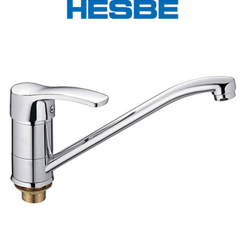 Змішувач для кухні ялинка на гайці HESBE FOCUS (Chr-555) 25см