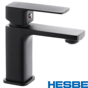 Змішувач для умивальника HESBE Kubus Black (Chr-001)