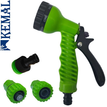 Комплект Пистолет (7 режимов) и 3-элемента на шланг Kemal M1011-3/4
