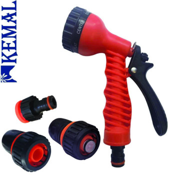 Комплект Пистолет (7 режимов) и 3-элемента на шланг Kemal M1012-3/4