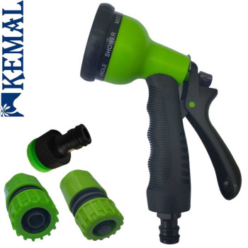 Комплект Пистолет (8 режимов) и 3-элемента на шланг Kemal M1013-1/2