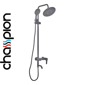 Душевая колонна со смесителем Champion SAP-009-J Black, SUS304 из нержавеющей стали