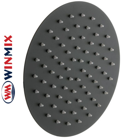 Душова лійка тропічний душ з нерж. сталі SUS304 Winmix WM-04 Black (діаметр 25 см)