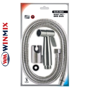Набір для гігієнічного душу WINMIX BIDET SET-005 з лійкою та шлангом з нерж. сталі SUS304