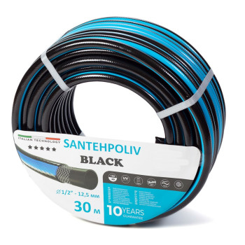 Шланг для поливу Santehpoliv Black 1/2