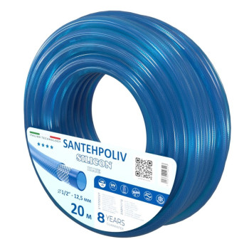 Шланг для поливу Santehpoliv SILICON BLUE 1/2