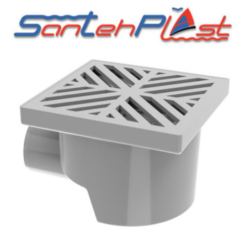 Душовий трап з пластиковою решіткою TH-100-50.01 DN50, Santehplast.