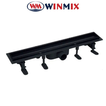 Душовий трап з нержавіючої сталі SUS304 з пластиковою основою DRAIN-06-50 BLACK, Winmix Польща.