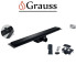 Душовий трап з нержавіючої сталі SUS304 FD08-70x700-GLASS BLACK (Чорний), Grauss Чехія