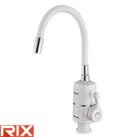 Електричний проточний водонагрівач ELW06-F WHITE (з індикатором темп.) на миття 3,3 кВт