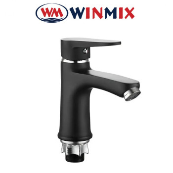 Змішувач для умивальника, без підведення Winmix NUT ELVIS BLACK (Chr-001), Польща