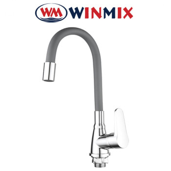 Змішувач для кухні Вухо без підведення Winmix ELVIS NUT REFL GREY (Chr-014), Польща