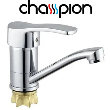 Смеситель для умывальника елка на гайке 15см Champion Ped (Chr-555-279) Nut