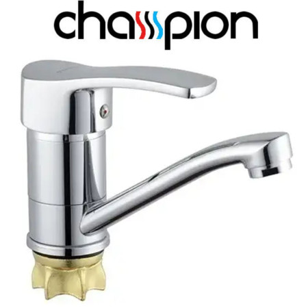 Смеситель для умывальника елка на гайке 15см Champion Ped (Chr-555-279) Nut