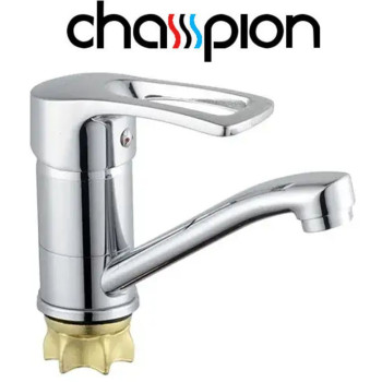 Смеситель для умывальника елка на гайке 15см Champion Ped (Chr-555-181) Nut