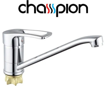 Смеситель для кухни елка на гайке 25см Champion Ped (Chr-555-181) Nut