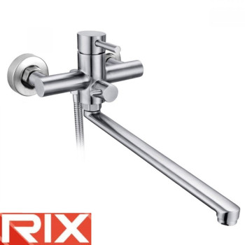 Смеситель для ванны длинный нос Rix SUS-006 Euro, SUS304 из нержавеющей стали
