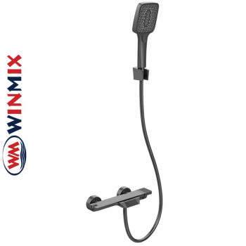 Змішувач для ванни короткий ніс Winmix Premium TERRA GRAPHITE (Chr-009), Польща
