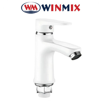 Змішувач для умивальника, без підведення, Winmix NUT ELVIS WHITE (Chr-001), Польща