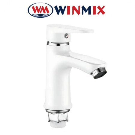 Змішувач для умивальника, без підведення, Winmix NUT ELVIS WHITE (Chr-001), Польща