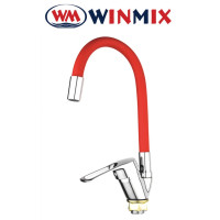 Змішувач для кухні Вухо без підводки рефлекторний, Winmix FANY (nut) Reflector Red (Chr-011), Польща