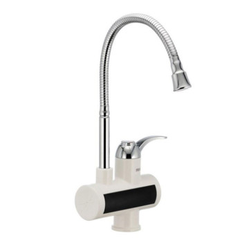 Електричний проточний водонагрівач Rix ELW 021EF (з індикатором темп., рефлекторний гусак) на мийку 3 кВт