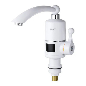 Електричний проточний водонагрівач Rix ELW 016-Е з індикатором температури на мийку 3 кВт